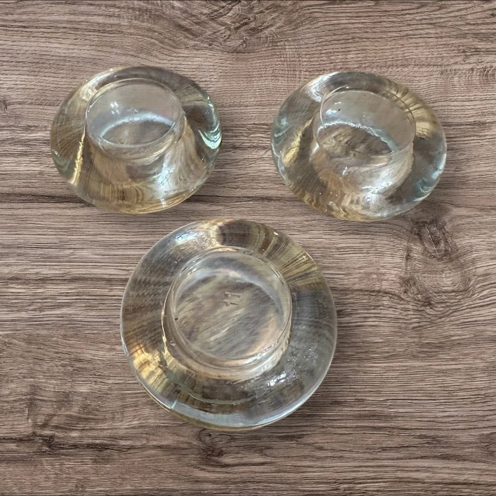 Glass Candle Votive Holder Trinket